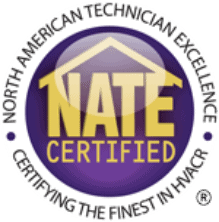 North American Technician Excellence (NATE) logo.